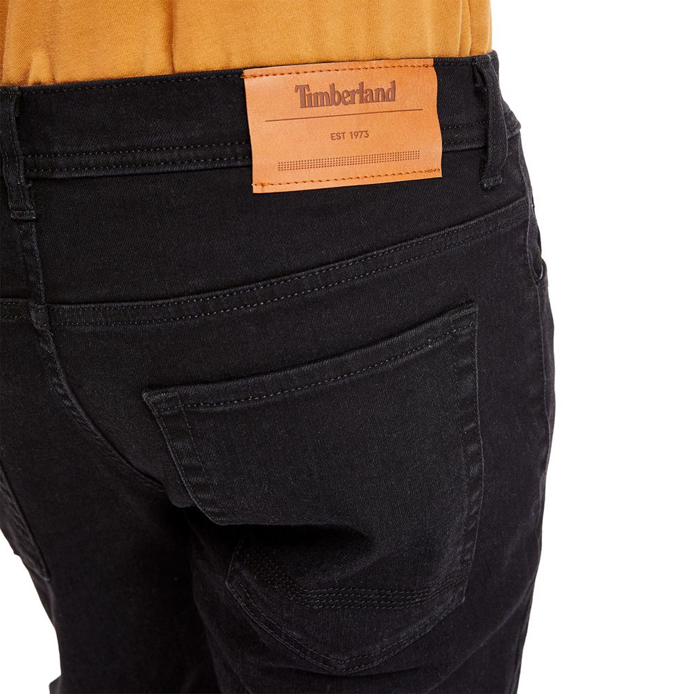 Pantalones Timberland Argentina Hombre - Sargent Lake Slim Fit Denim - Negras - HUEIYK-520